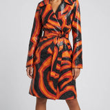 Pucci Labirinto print trench coat