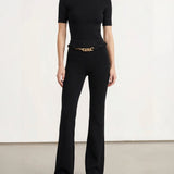 Stretch silk-blend t-shirt