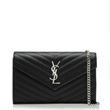 Saint Laurent Classic Cassandre chain wallet