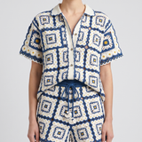 Alemais Dolly crochet cotton shirt