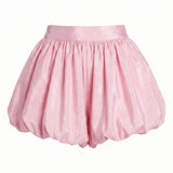 The Frankie Shop Alina sheer bubble-hem shorts