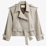 The Frankie Shop Stan cropped trench coat