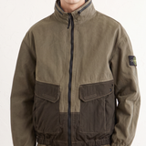 Stone Island Garment-dyed Panama cotton canvas bomber jacket