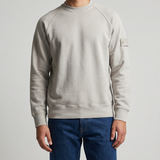 Stone Island Heavy organic cotton fleece sweatshirt
