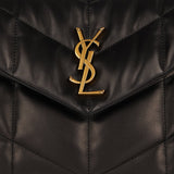 Puffer small quilted leather bag