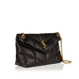 Puffer small quilted leather bag