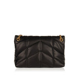 Puffer small quilted leather bag