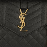 Envelope quilted chain wallet