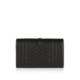 Envelope quilted chain wallet