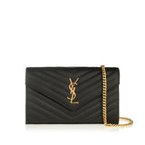 Cassandre leather wallet on chain