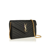 Cassandre leather wallet on chain