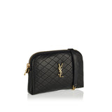 Gaby quilted leather pouch