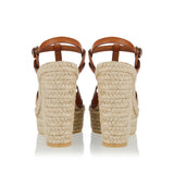 Saint Laurent Tribute leather wedge espadrilles
