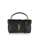 College mini leather bag