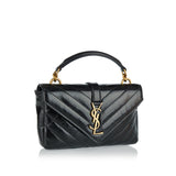 College mini leather bag