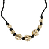 Saint Laurent Gold-tone rope chain necklace