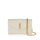 Cassandre leather wallet on chain