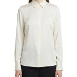 Sculpted collared woven shirt