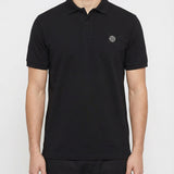 Logo-appliquéd cotton-blend pique polo shirt