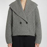 Oversized ribbed wool cardigan