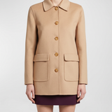 Valentino Garavani Wool and cashmere-blend short coat