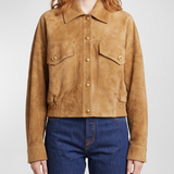 Versace Suede blouson jacket