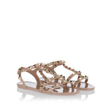 Rockstud rubber flat sandals