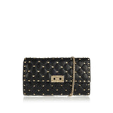 Valentino Garavani Rockstud Spike leather clutch