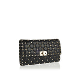 Valentino Garavani Rockstud Spike leather clutch