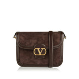 Valentino Garavani 9TO5 suede shoulder bag