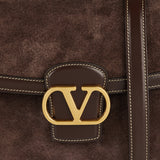 Valentino Garavani 9TO5 suede shoulder bag