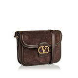 Valentino Garavani 9TO5 suede shoulder bag