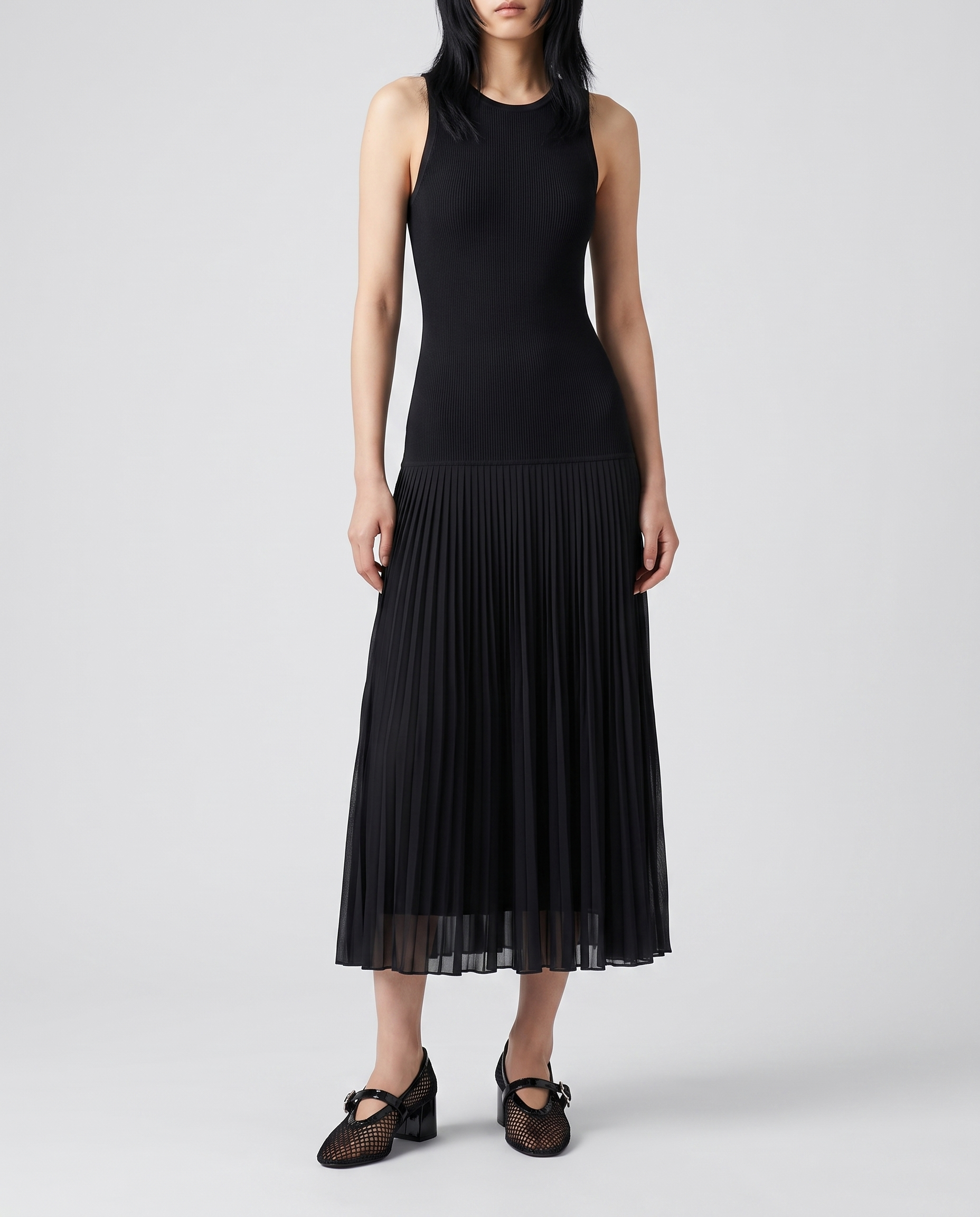 Alaïa Pleated sheer midi dress – Luisa World