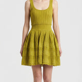 Alaia Crinoline knit mini dress
