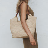 Bembien Amaya raffia tote bag