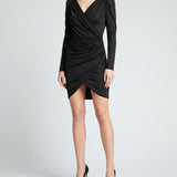 Balmain Draped viscose-jersey dress