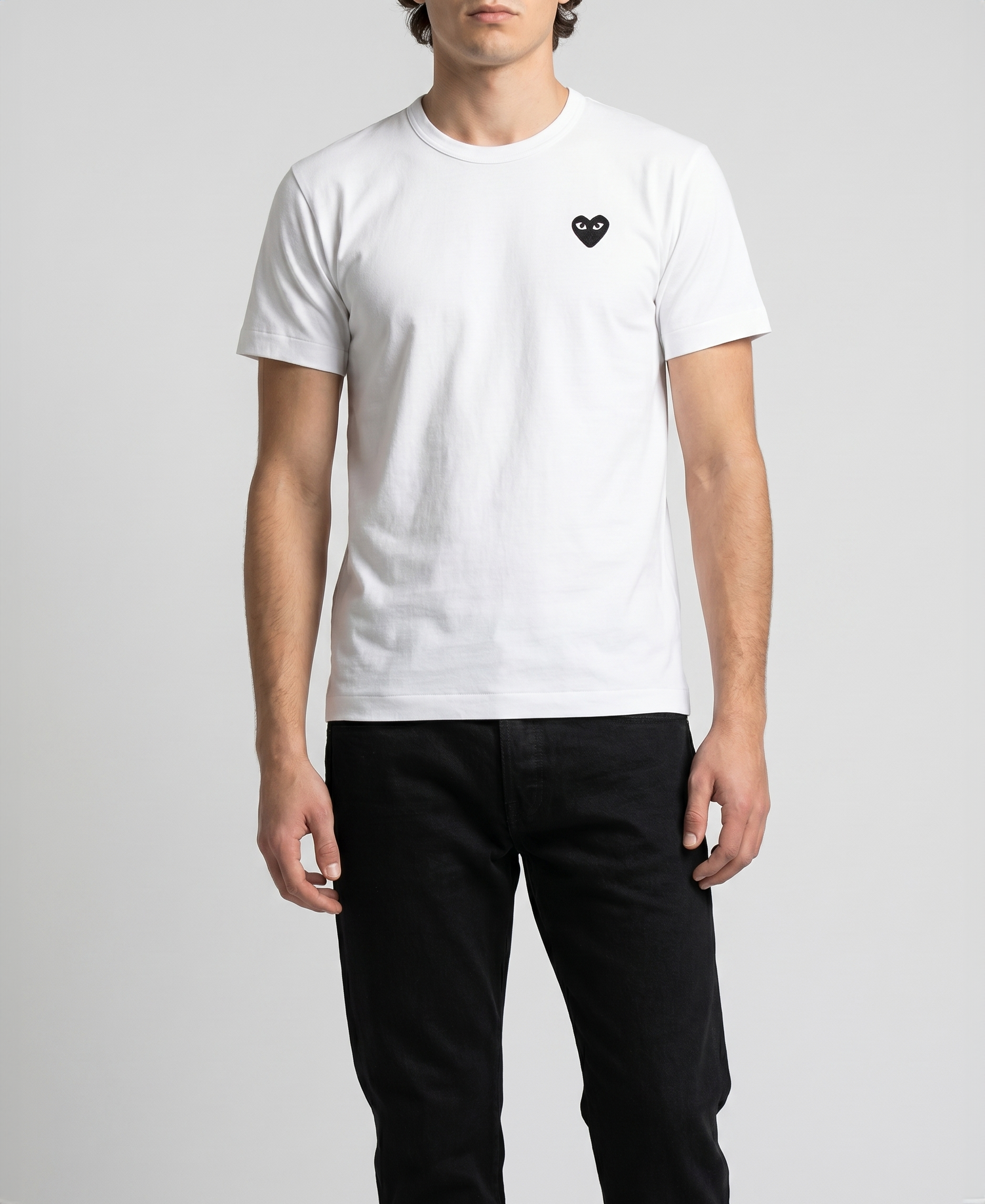 Comme des Garçons Play Basic logo t-shirt – Luisa World Comme des Garçons Play Basic logo t-shirt – Luisa World