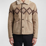Baziszt Nelci embroidered shearling coat