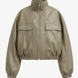 The Frankie Shop Nolita faux leather bomber jacket