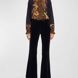 Etro Animal-print silk top