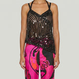 Pucci Embroidered tulle scarf top