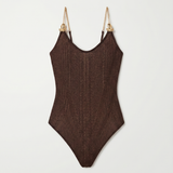 Moeva Tropezia scoop-neck chain-strap swimsuit