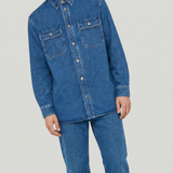 Bottega Veneta Medium indigo denim overshirt