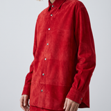 Bottega Veneta Suede leather shirt