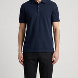 Brioni Contrast-collar cotton polo shirt