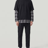 Comme des Garçons Homme Crinkled drawstring trousers