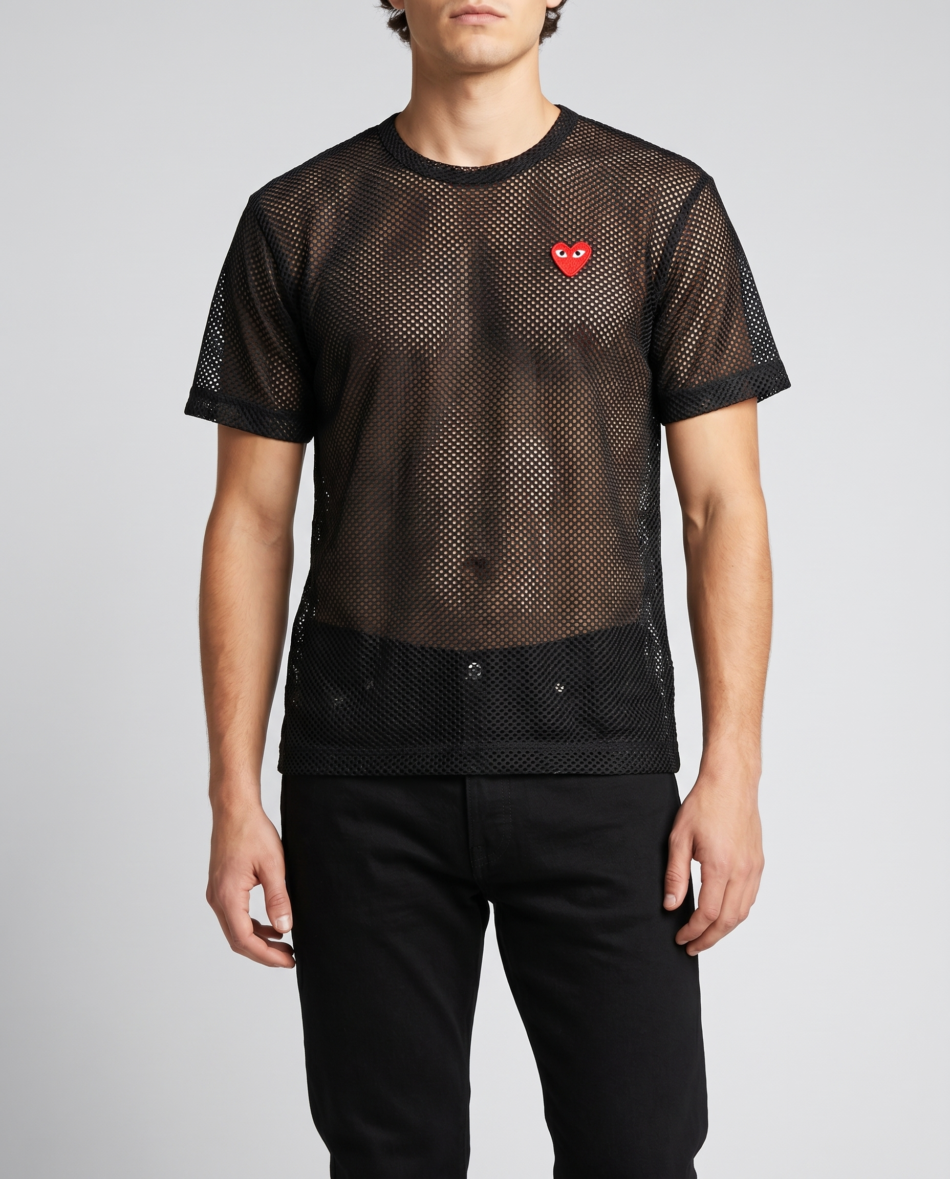 Comme des Garçons Play Mesh t-shirt – Luisa World Comme des Garçons Play Mesh t-shirt – Luisa World