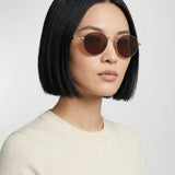 Celine Oro round-frame gold-tone sunglasses