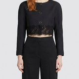 Chloé Lace embroidered wool blazer