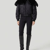 Gucci Shearling padded bomber jacket